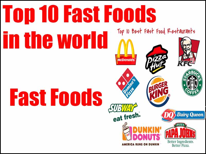 Top 10 Fast Foods in the world – دنیا کے 10 ٹاپ کے فاسٹ فوڈز
